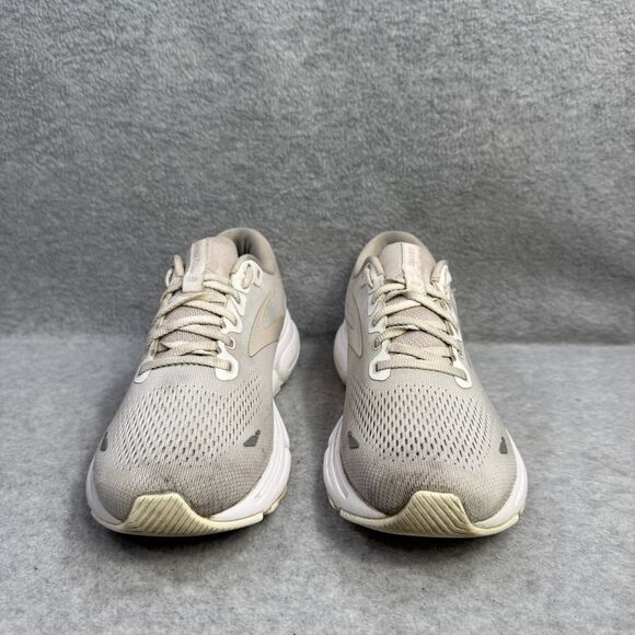 Brooks Shoes Womens Size 9.5 Ghost 15 Beige & White Running Sneakers 1203801B189 - Picture 2 of 10